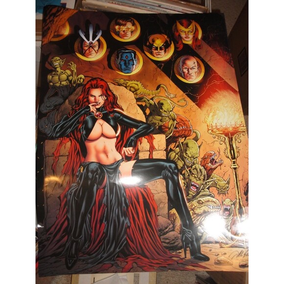 Al Rio "Goblin Queen" Poster with X-Men 18"x24" large, mint, great color, sexy - Picture 1 of 1